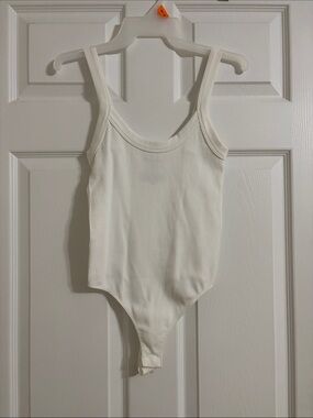 Women’s White Tank Top Bodysuit